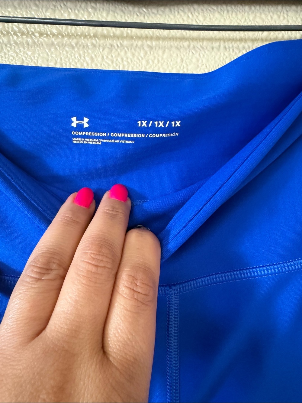 Under Armour Electric Blue Compression Leggings - Picture 3 of 4